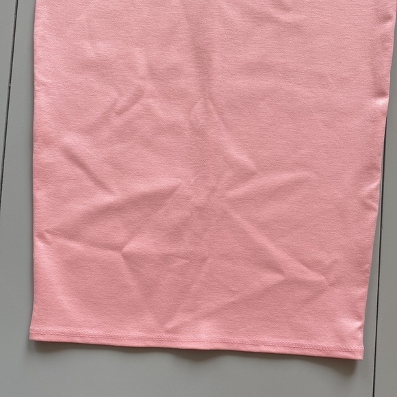 Nwt Hybrid & Company High Waist Pink MIDI Skirt Size Medium - Picture 4 of 14